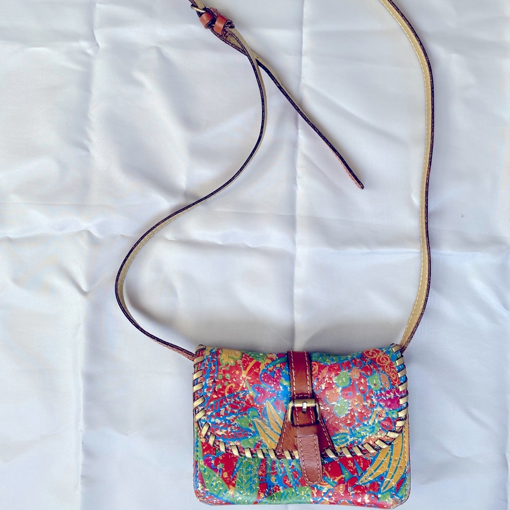 Colorful leather Patricia Nash Crossbody bag